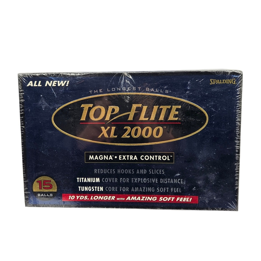 Spalding Top Flite XL 2000 Golf Balls 15 Count Magna Extra Control New‎